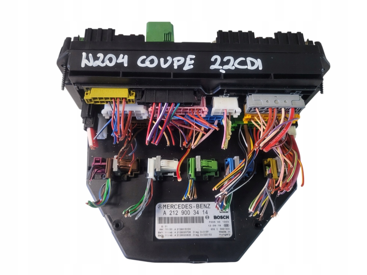 module control unit SAM MERCEDES W204 COUPE 2.2 CDI A2129003414