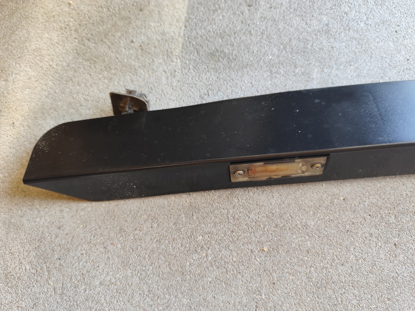 VW T5 cap moulding number plate light trunk door black
