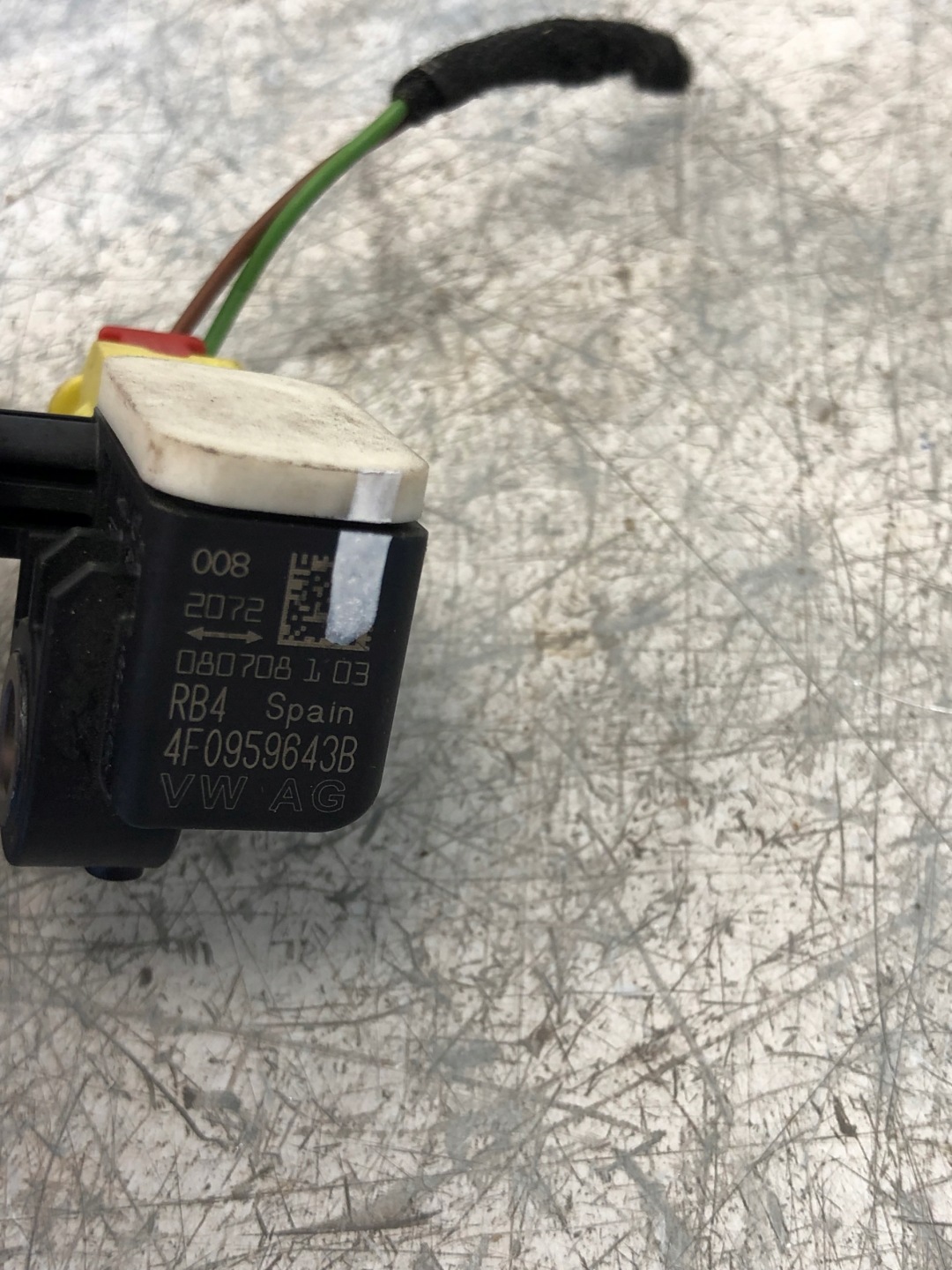 impact sensor AUDI A6 C6 4F0959643B