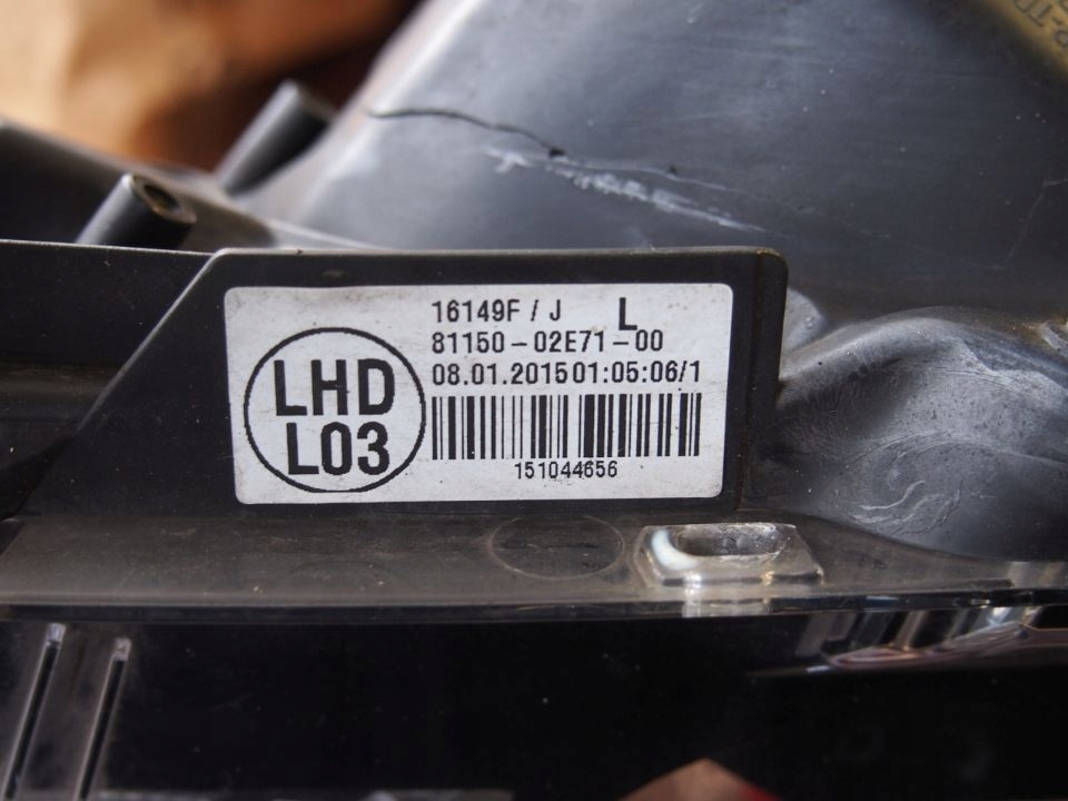 Toyota Corolla Reflektor left light left XI 13-15r