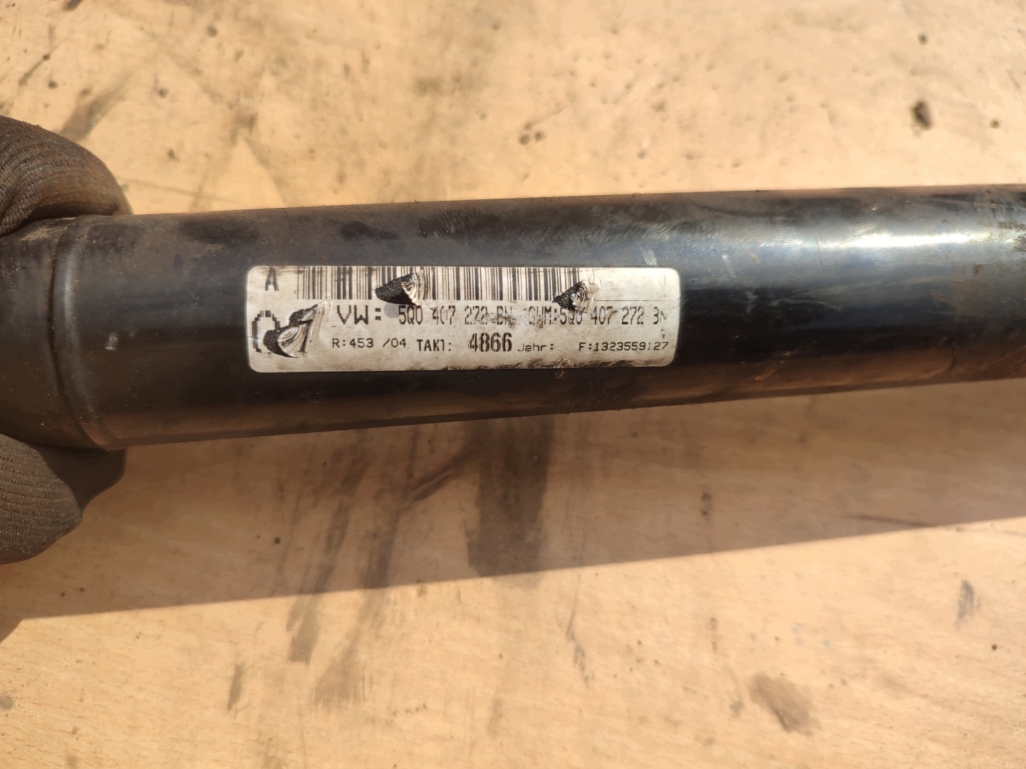 semi-axis right front 1.5 TGI VW GOLF VII LIFT HB 5Q0407272BN