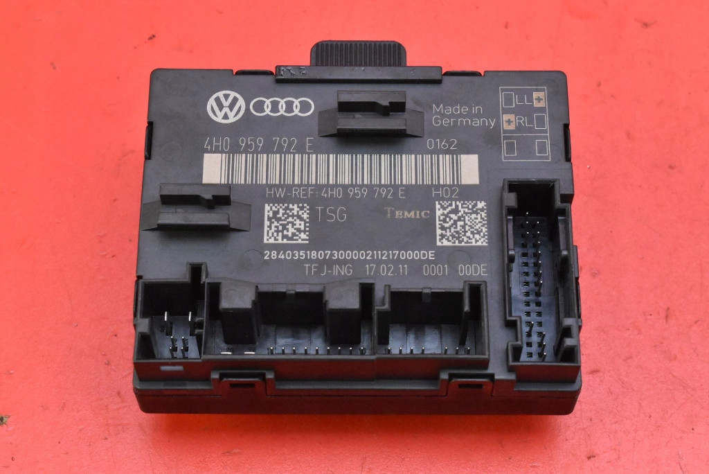 control unit module door right front 4H0959792E AUDI A8 D4 10-14