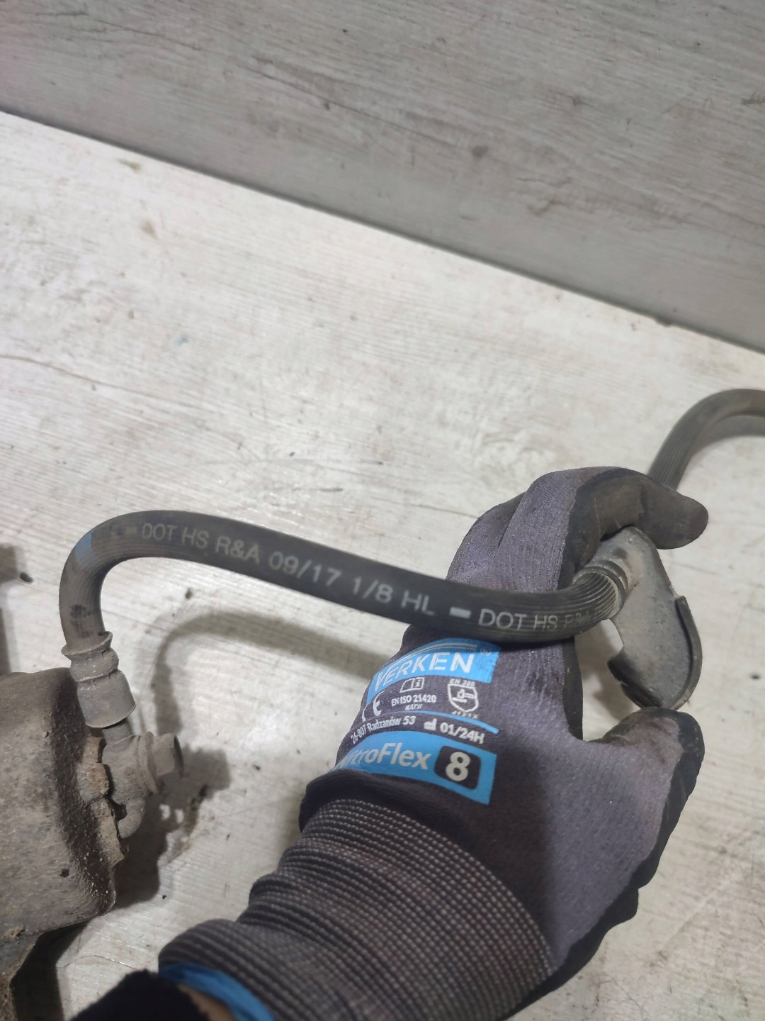 Hyundai Kona and 2018 front side left caliper