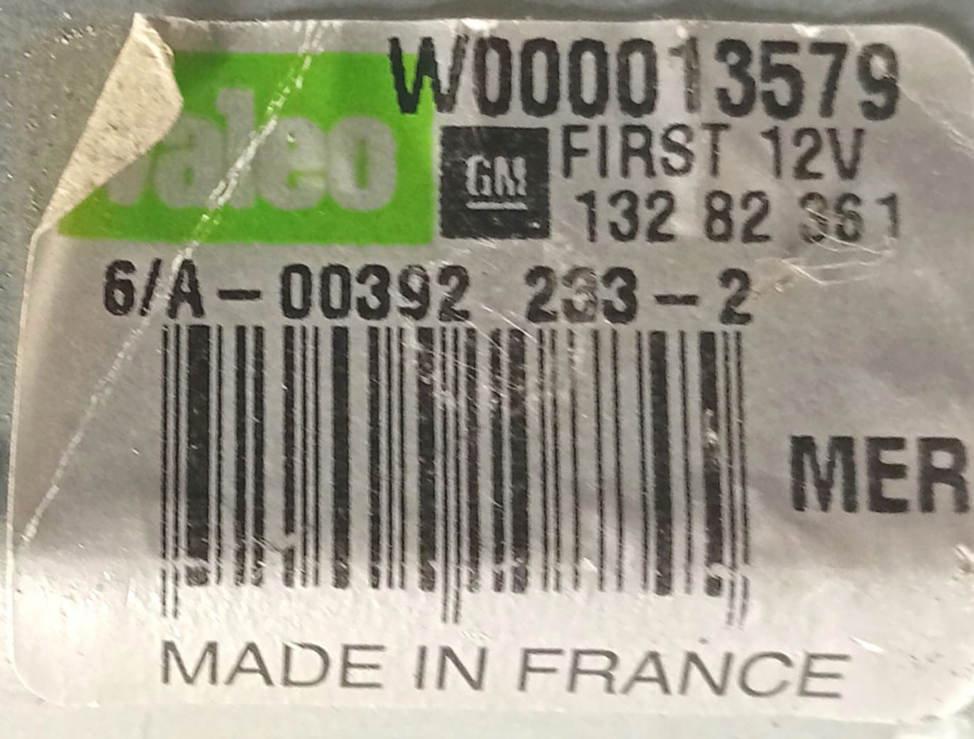 Micro moteur Essuie glaces Mécanisme Arrière OPEL MERIVA B