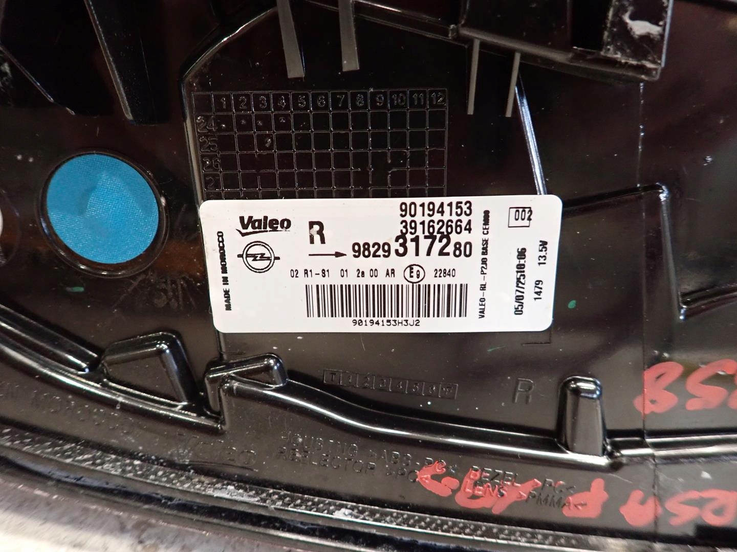 light rear part rear right OPEL CORSA F 2019- 39162664