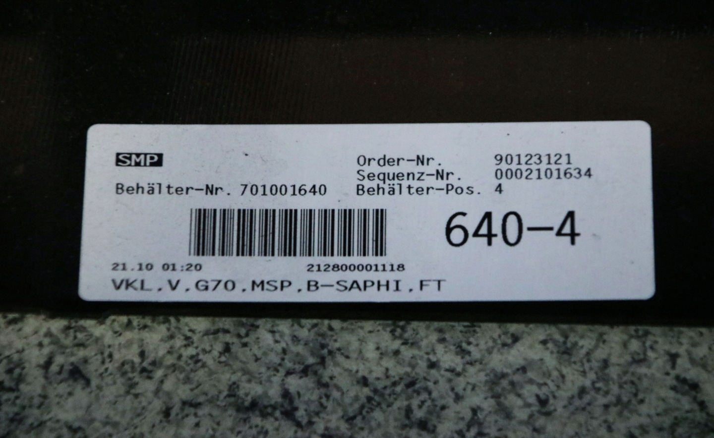 BMW 7 G70 I7 m-packet bumper front front 475