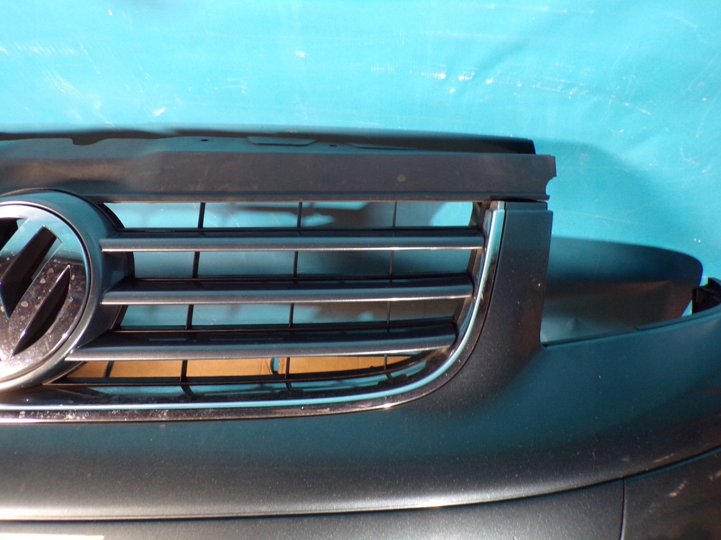 VW TRANSPORTER T5 MULTIVAN CARAVELLE front bumper front complete grey