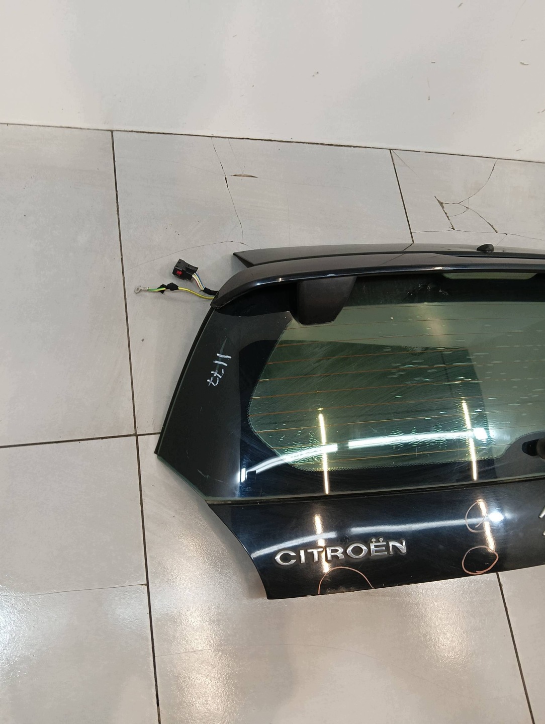 boot door black VTS VTR SPOILER LOTKA black Citroen C2 and (2003-2009)