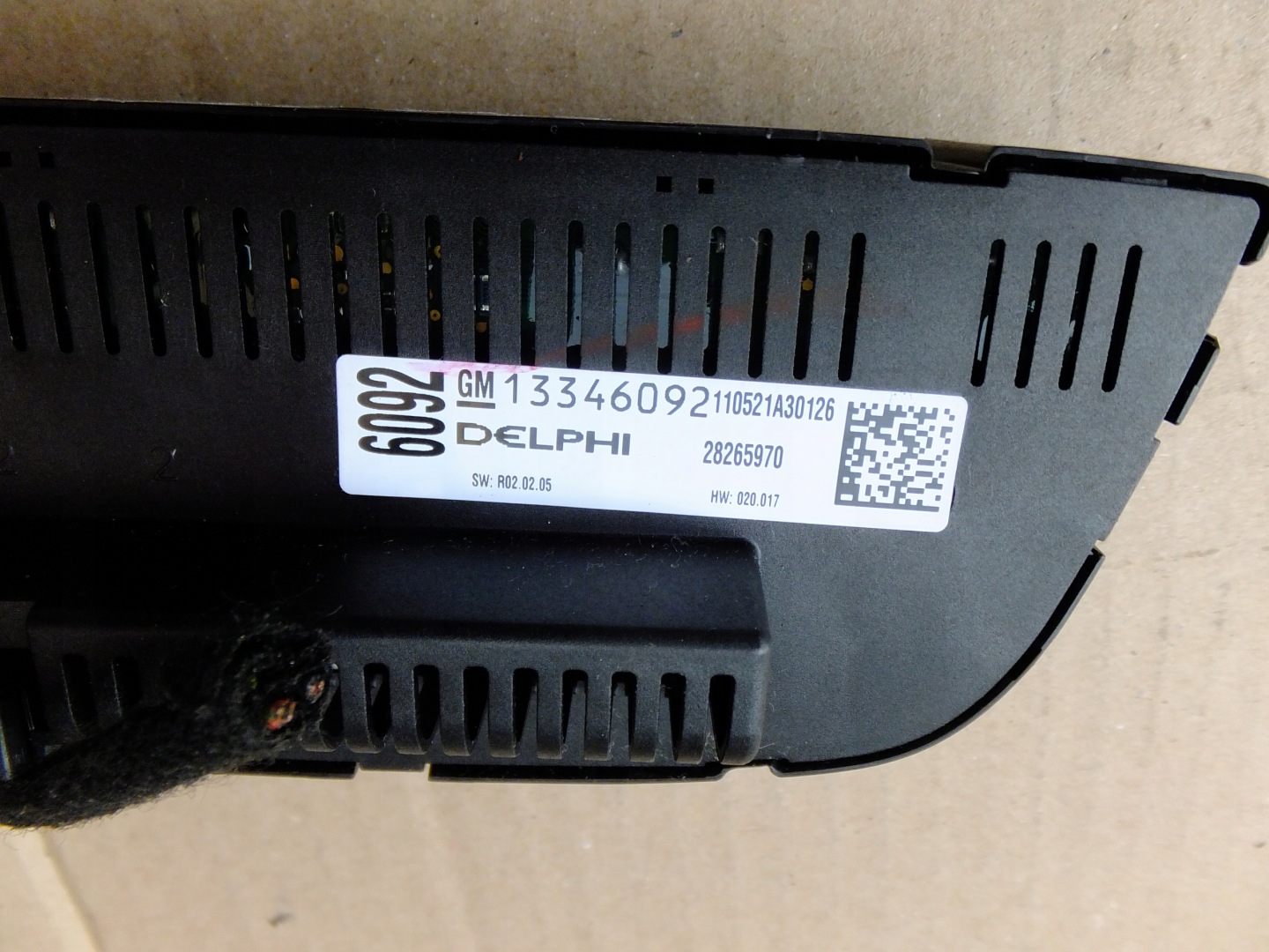 panel Bedienteil klimaanlage opel meriva B 2010r 13346092