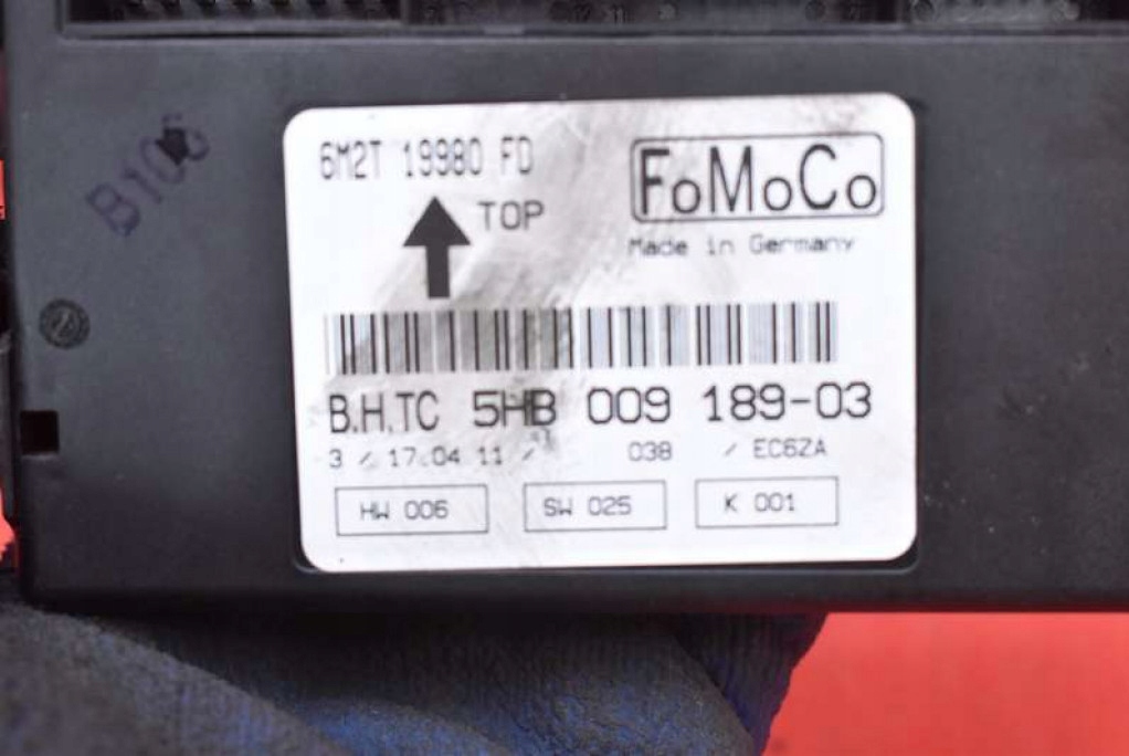 control unit module of the heating 6M2T-19980-FD FORD GALAXY MK2 2 II 2.0 TDCI