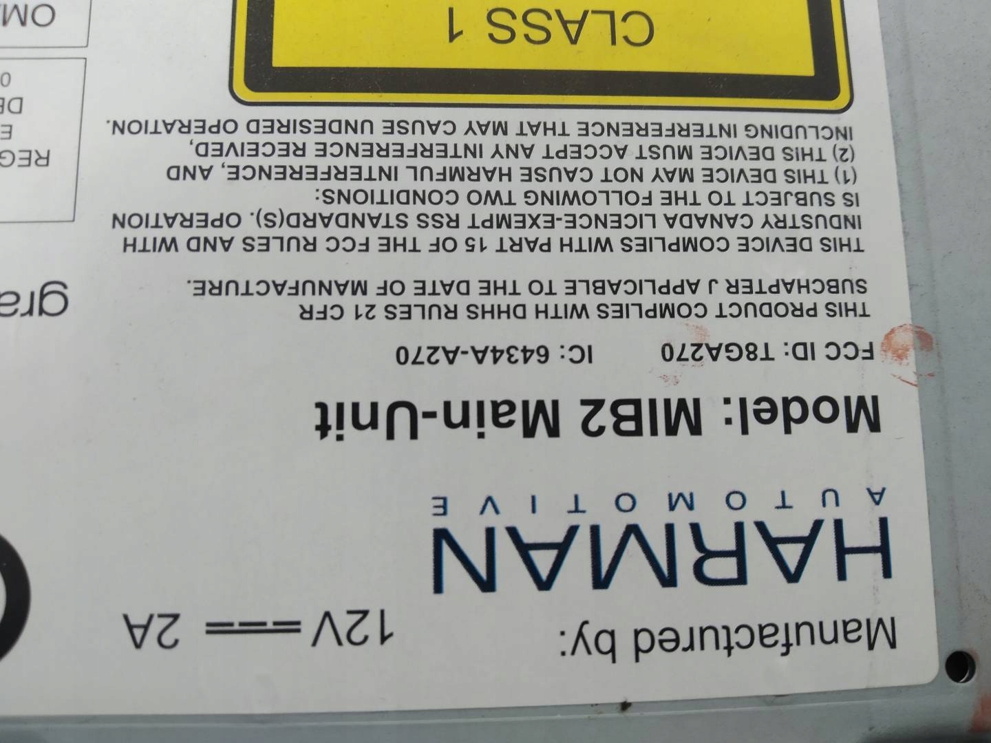 changer player navigation devices 3V0035020D Skoda Superb III (2015-2024)