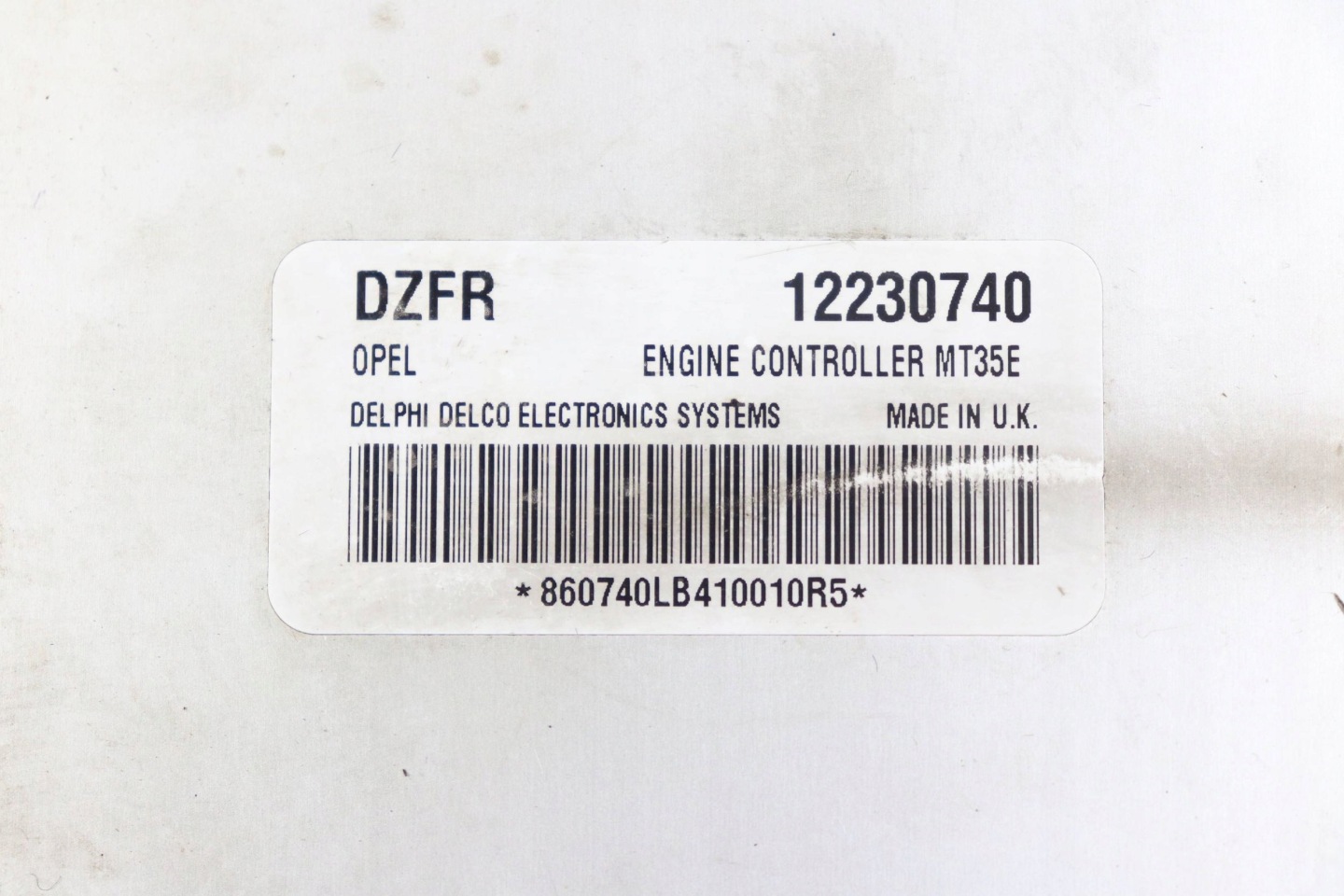 OPEL ASTRA H III computer control unit of the engine ECU 1.6 12230740 DZFR