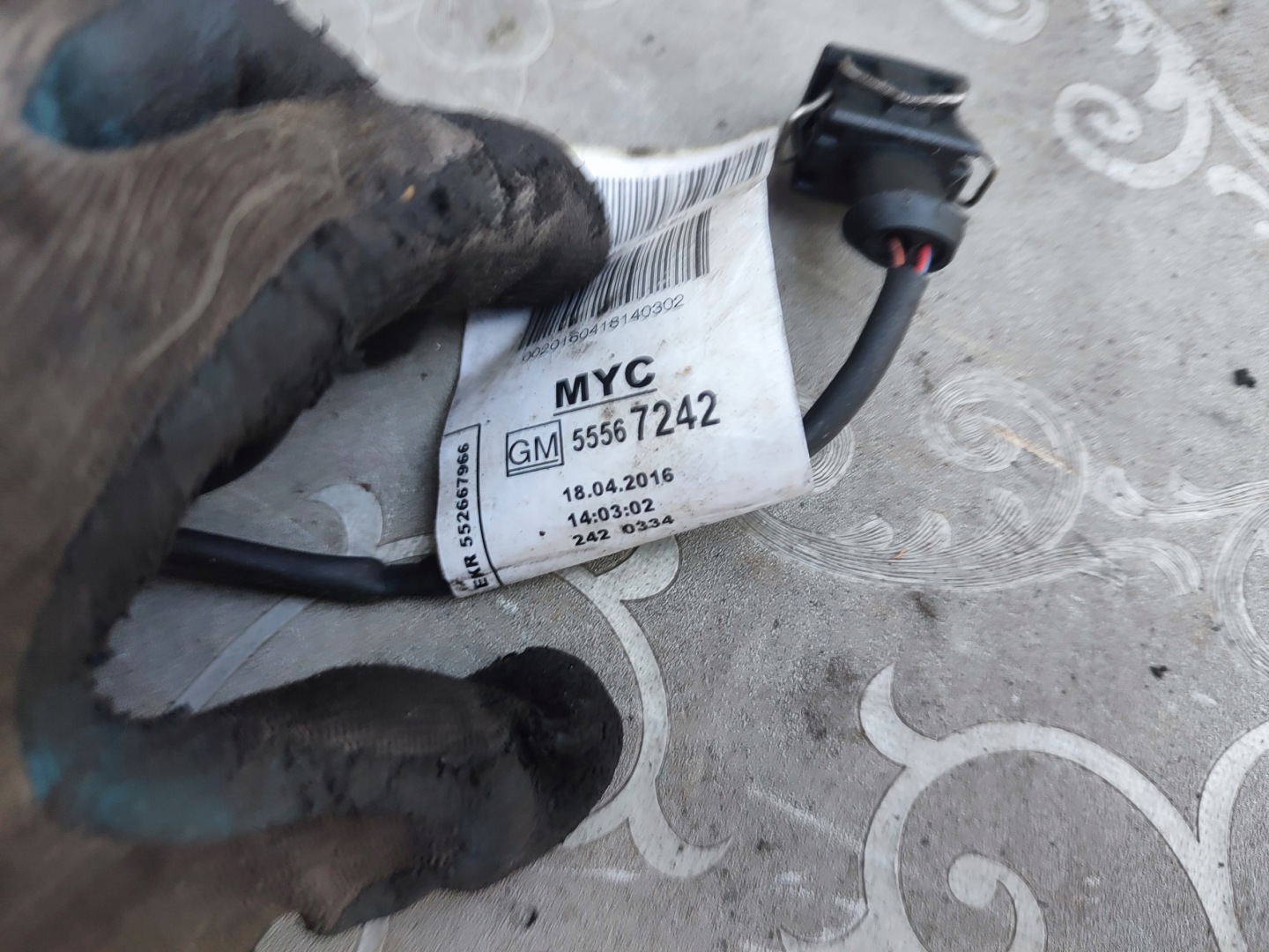 cablaggio Tubi WTRYSKIWACZY OPEL ASTRA J 1.6 TURBO 55567242