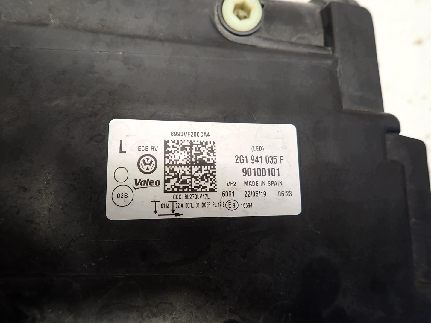 light front front left VW POLO VI 2017- FULL LED 2G1941035F