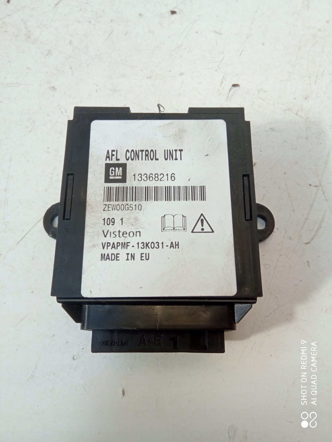 OPEL MERIVA B modulo Centralina luci AFL 13368216