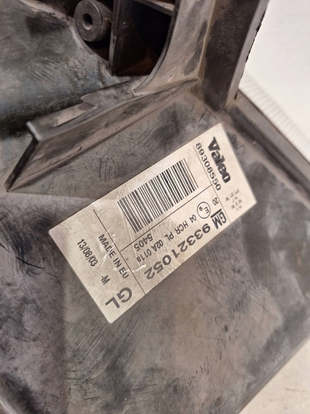 light front left 93321052 OPEL MERIVA A 03