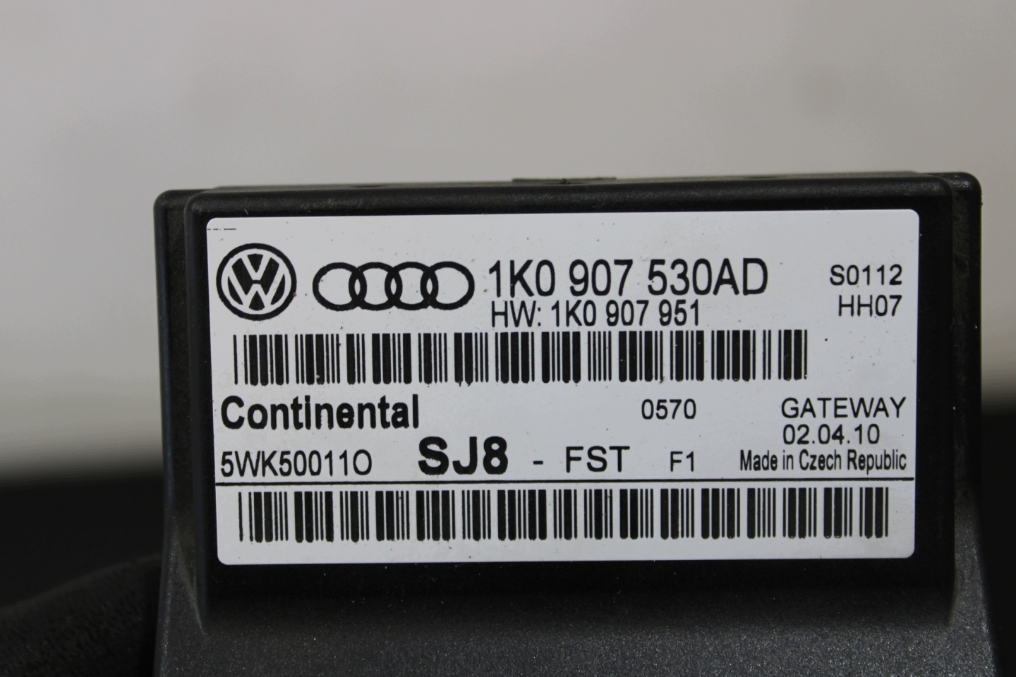 module control unit GATEWAY 1K0907530AD VW TOURAN 1T0 1T LIFT 1,9 TDI
