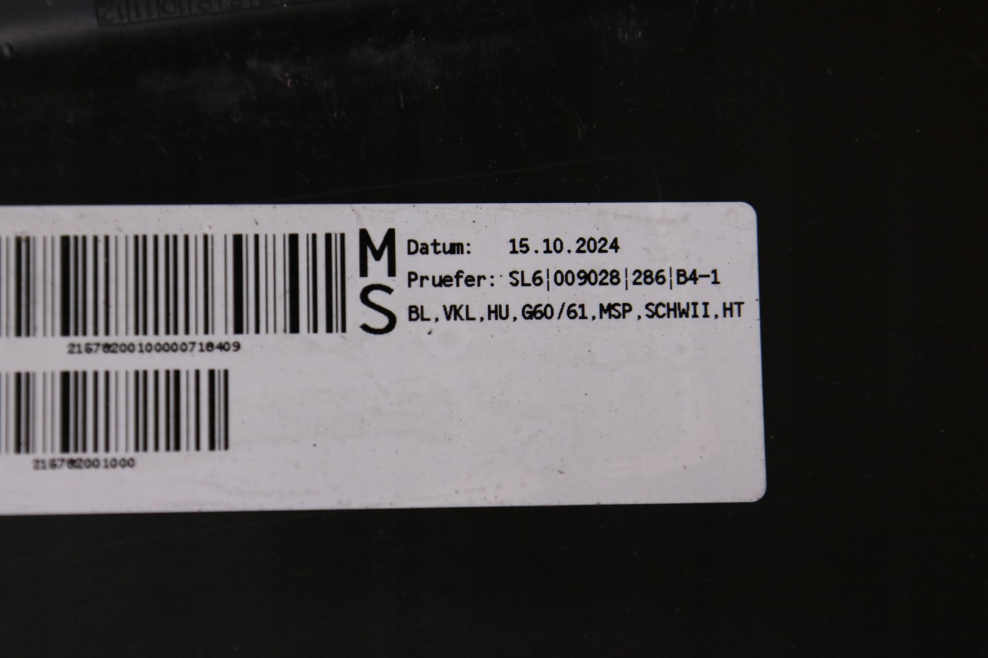 BMW 5 G60 m-packet bumper rear part rear colour C4P BROOKLYN GRAU