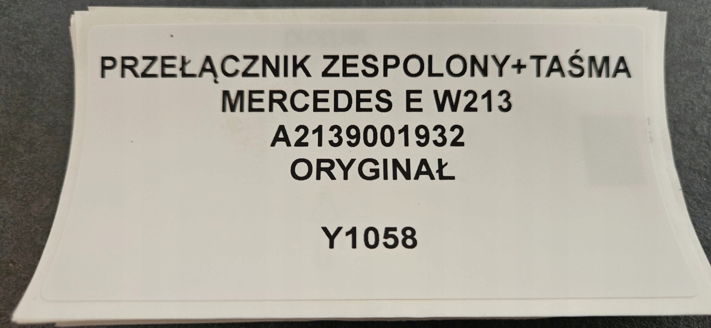 Kombischalter MERCEDES E W213 Original