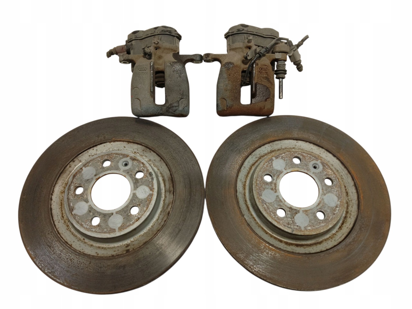 discs brake calipers electrics rear part KOMPLET AUDI A6 C7
