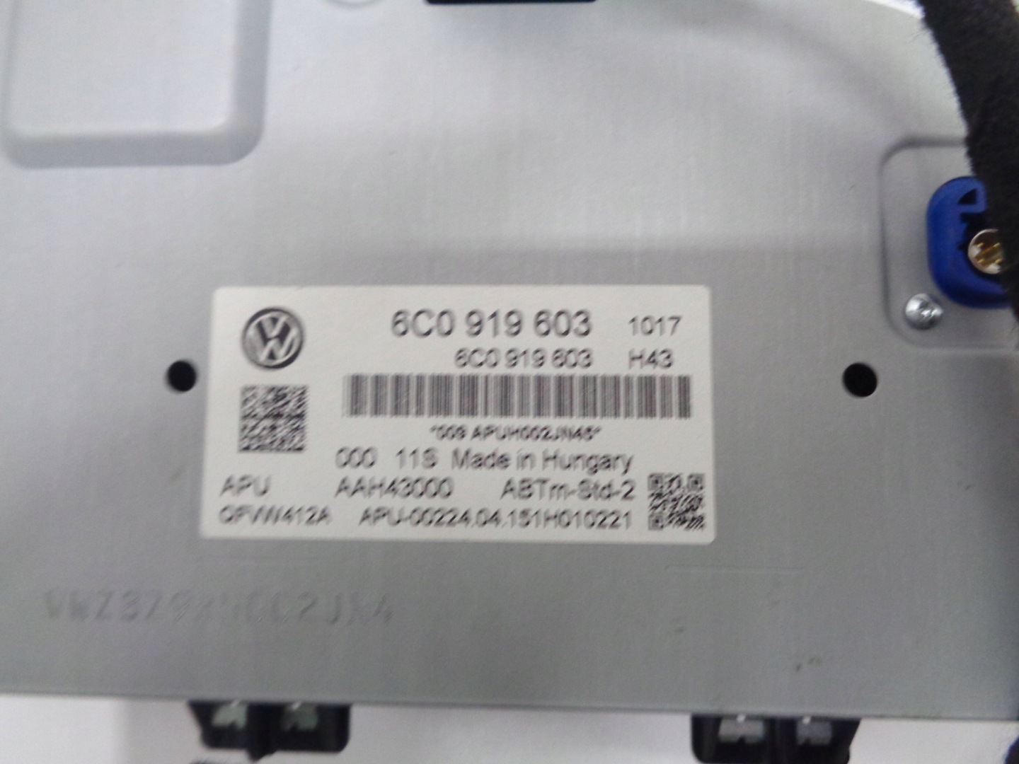 VW POLO 6C 14R- RADIO display