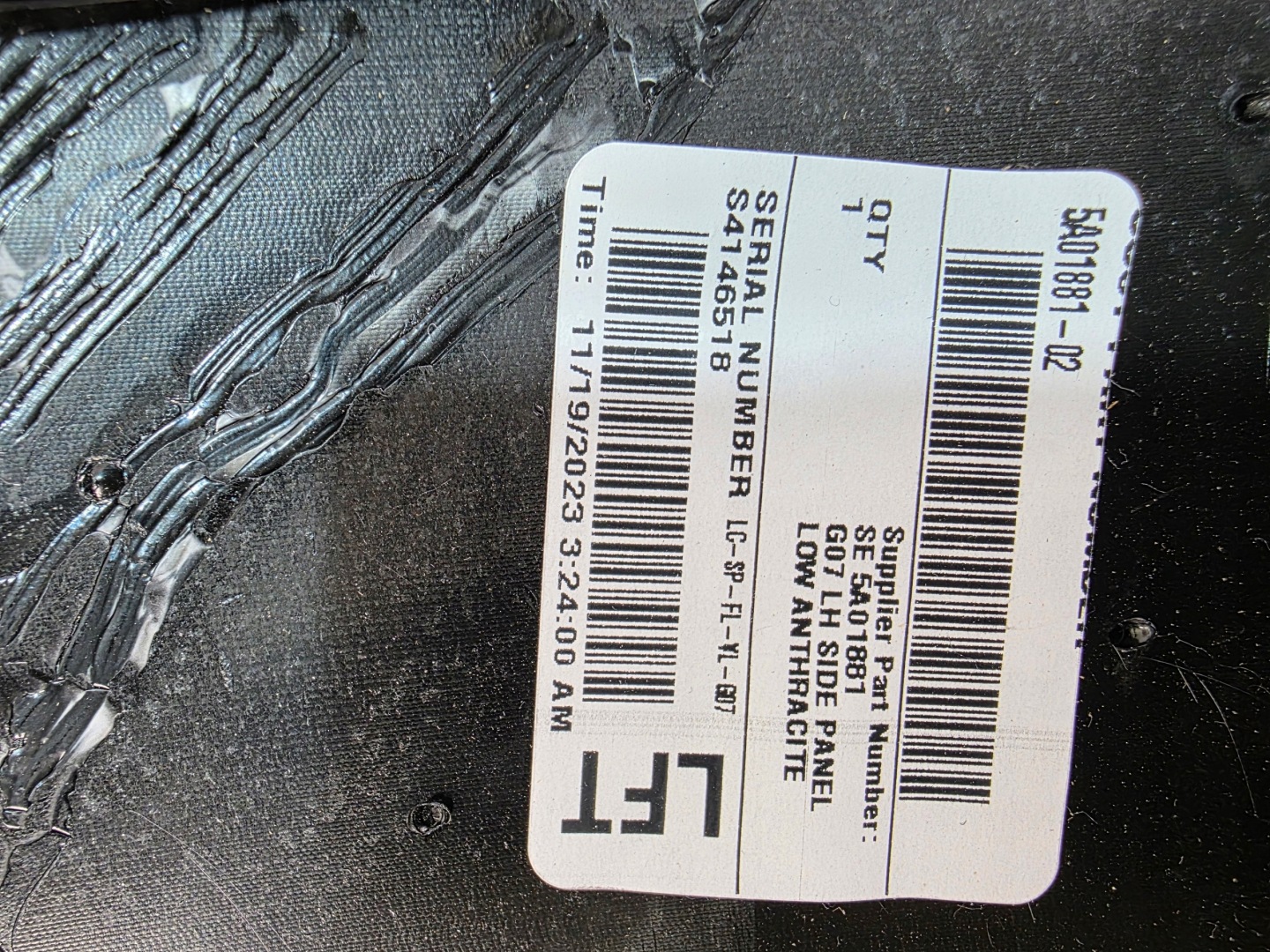 cover cover boot left BMW X7 G07 LCI 5A01881