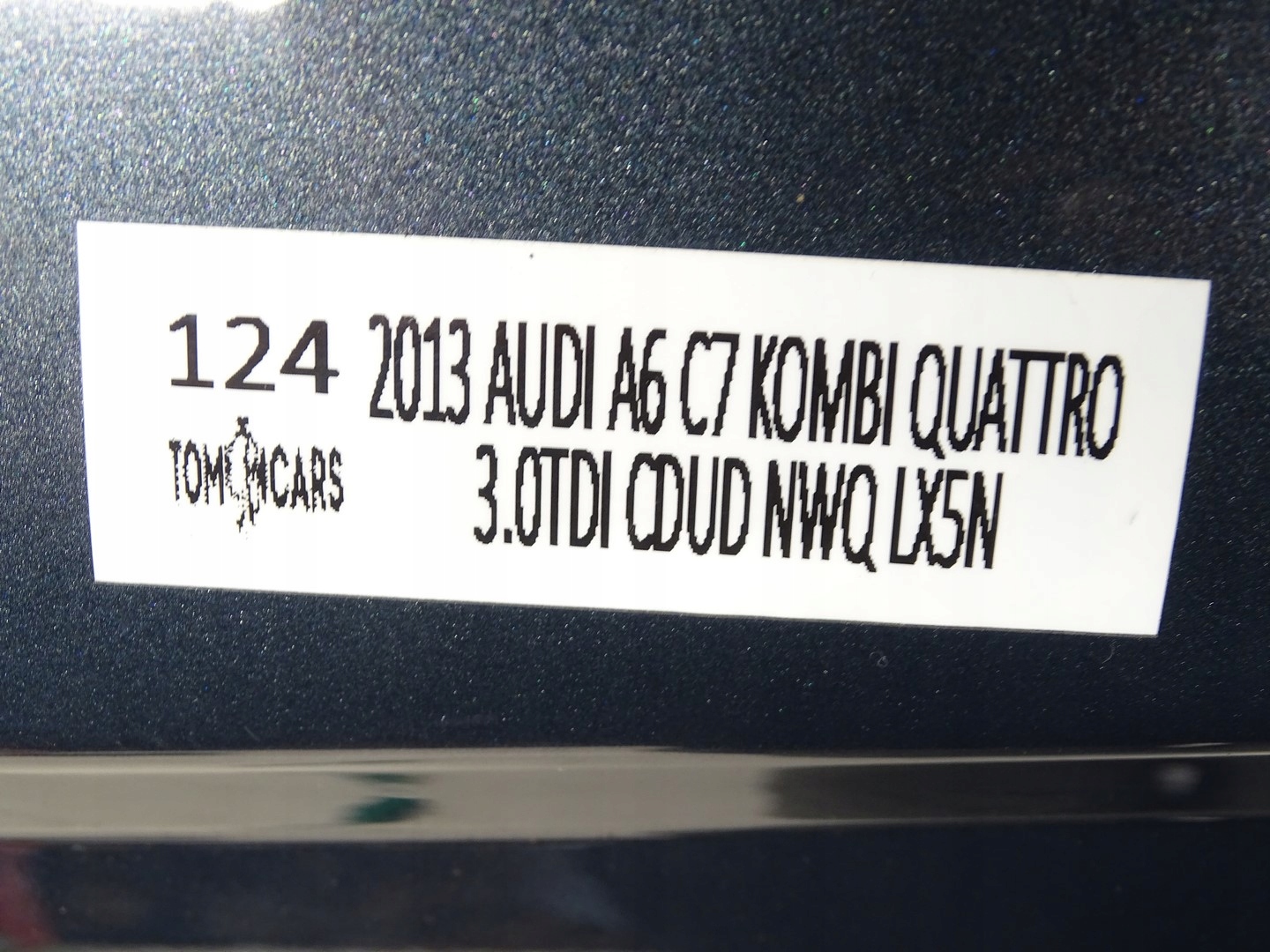 door left left front front AUDI A6 C7 KOMBI sedan LX5N