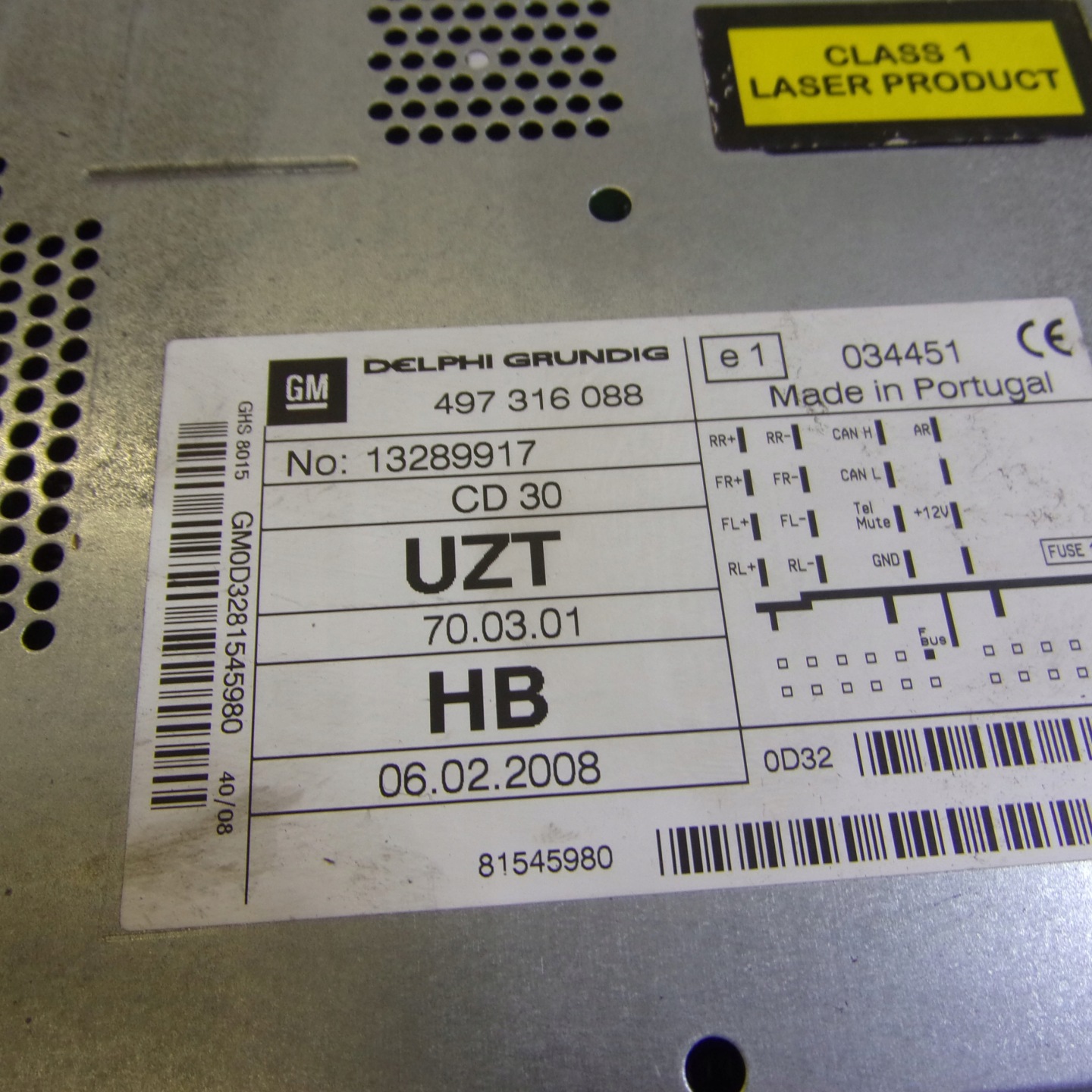 RADIO FABRYCZNE CD OPEL CORSA D 13289917