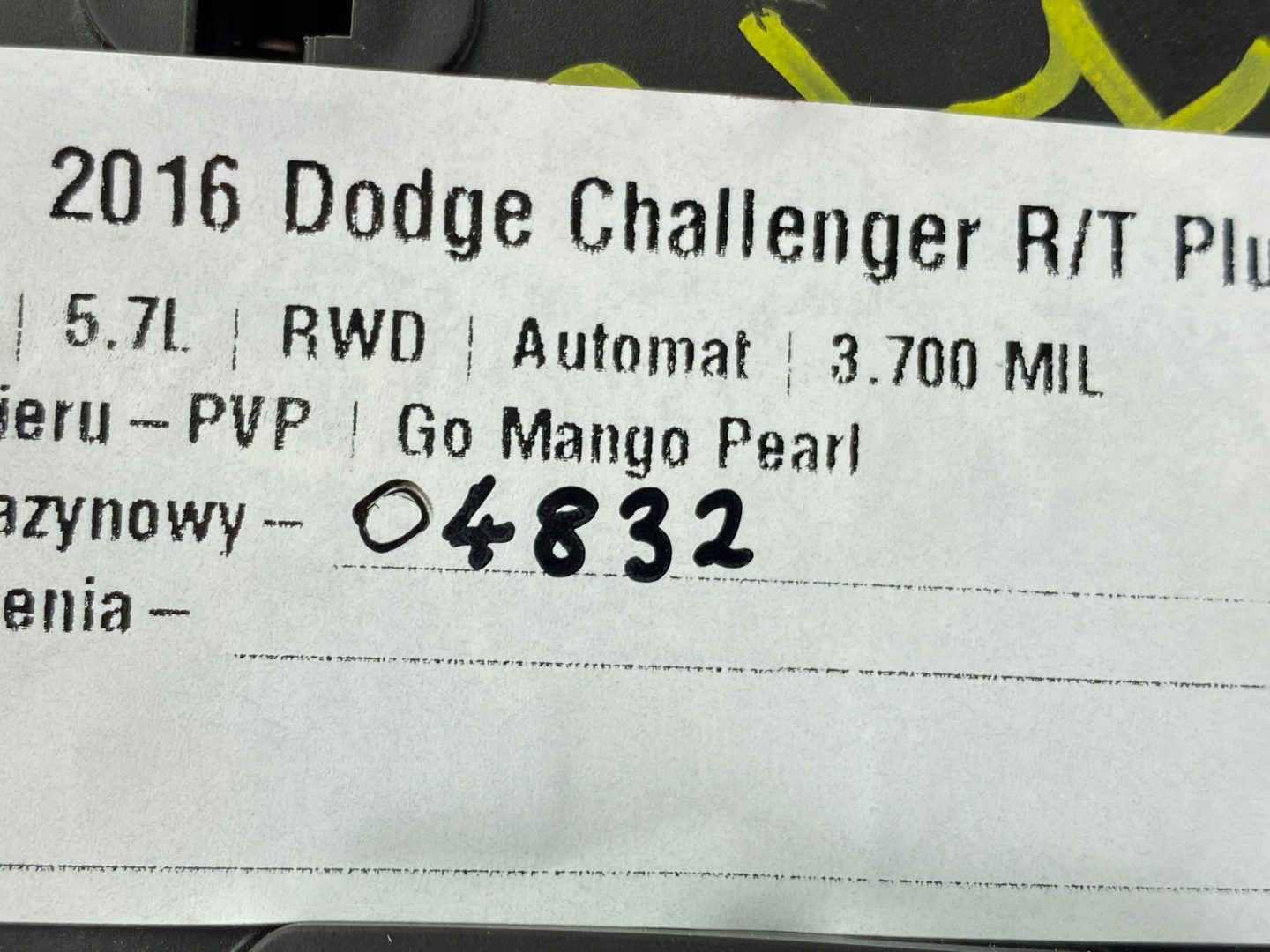 module control unit of the heating Dodge Challenger 2015+ USA