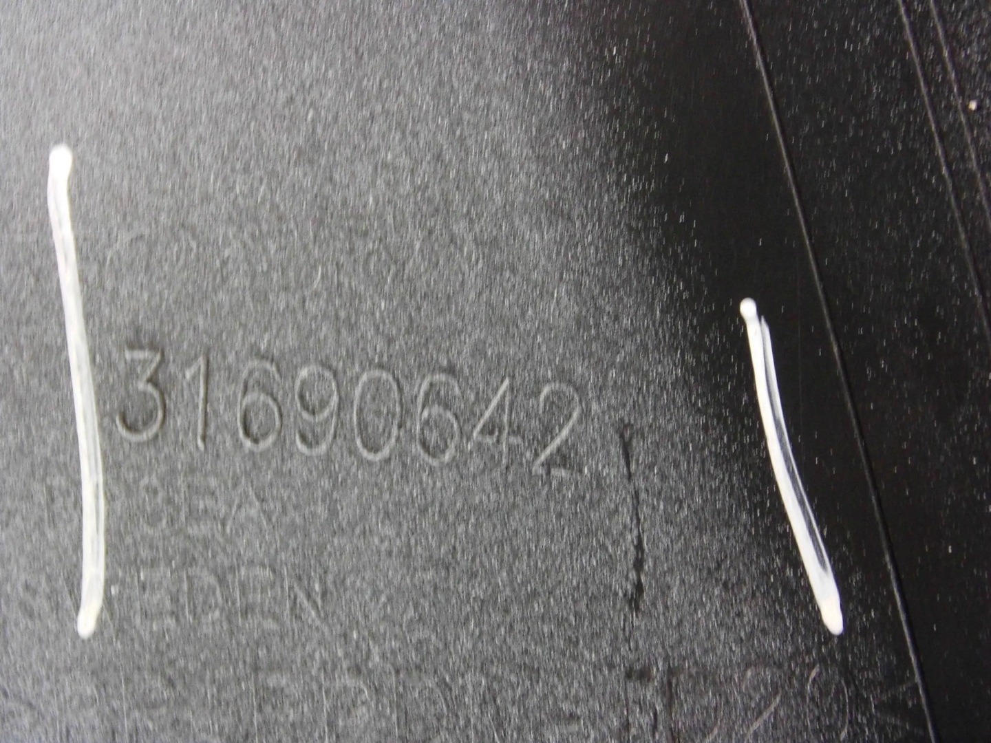 Volvo XC90 II 2015+ bumper rear rear part upper