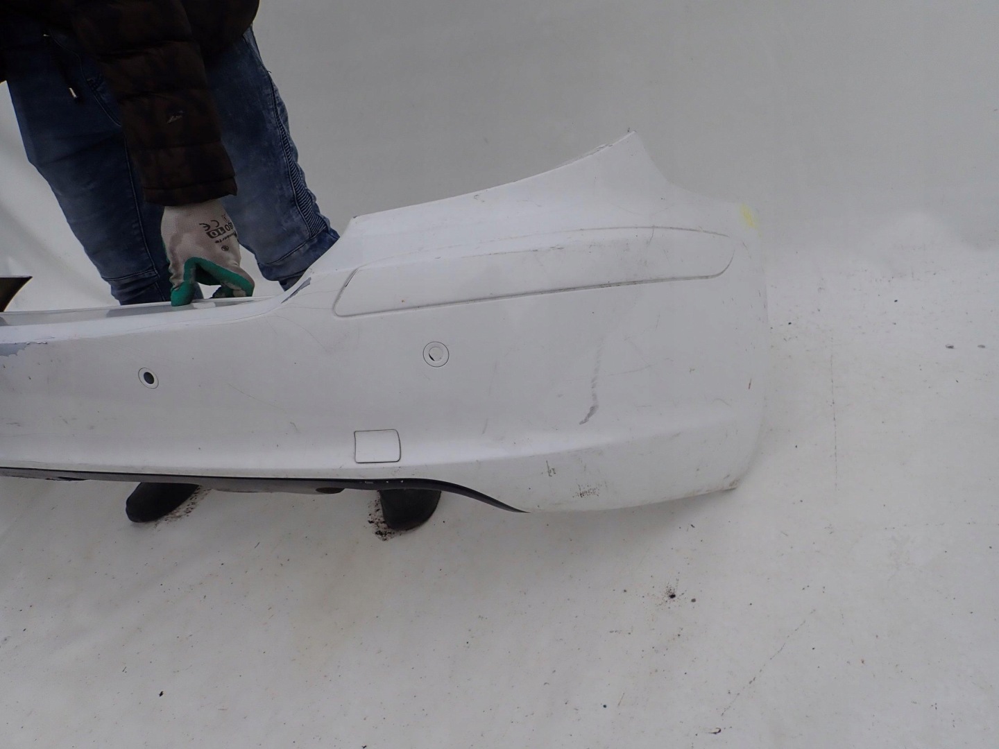 MERCEDES R-class 05-09 bumper rear part rear PDC towing