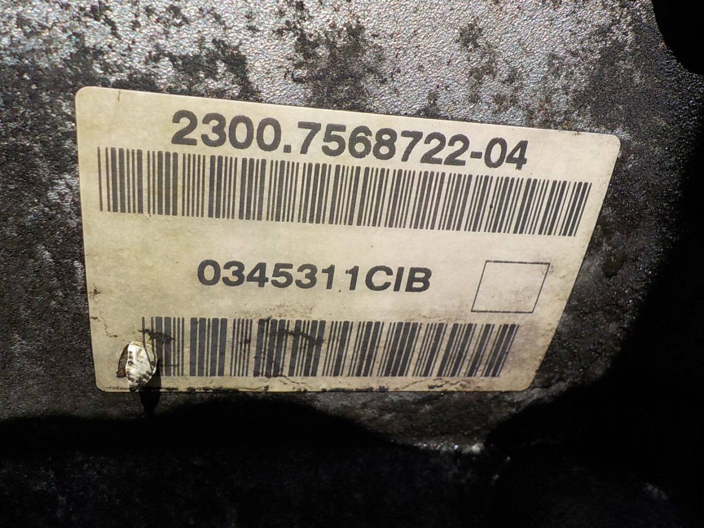 MINI MINI (R56) 1.6 16V B Getriebe 7568722-04