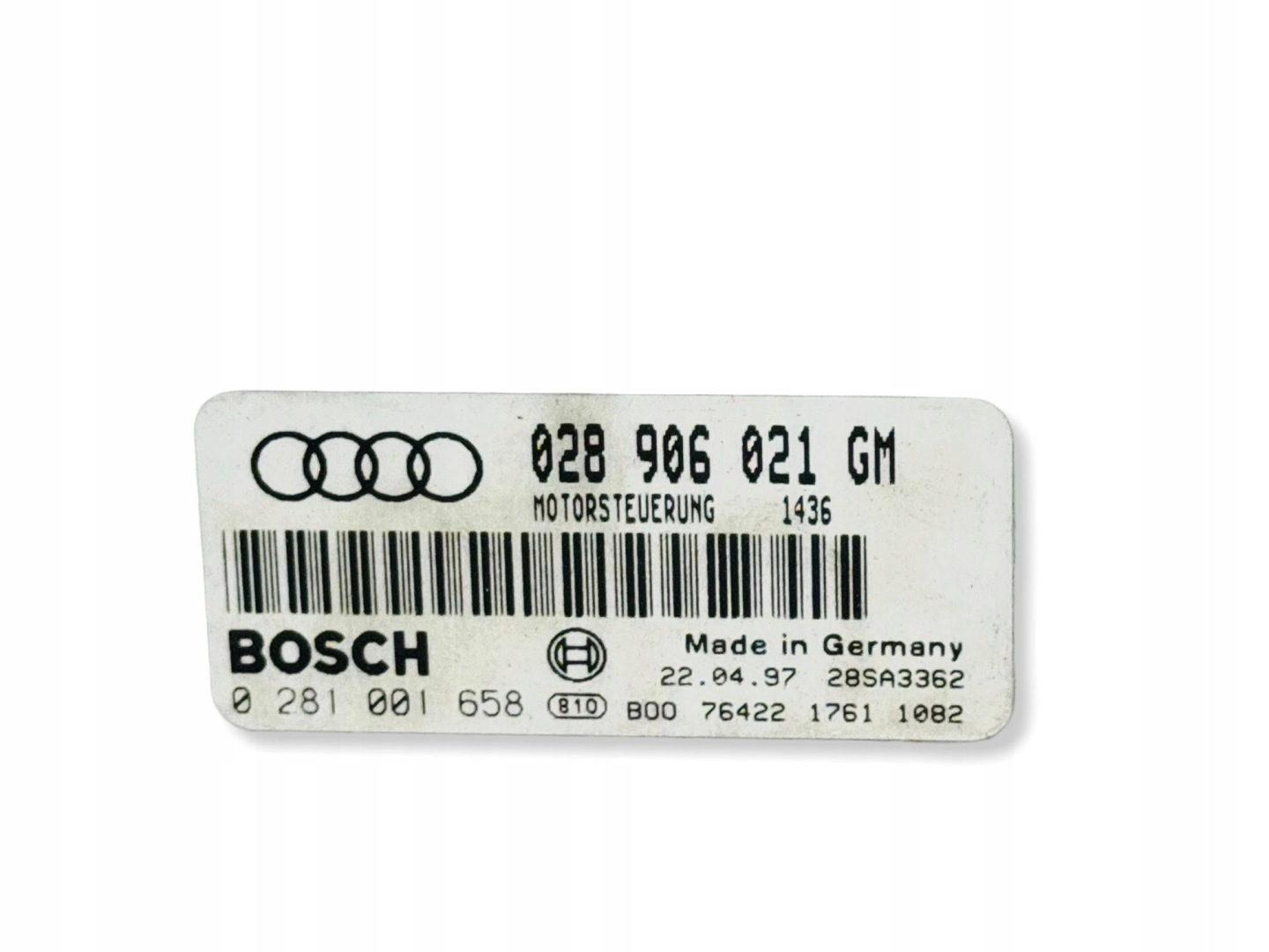 control unit of the engine Audi A4 S4 B5 8D 0281001658