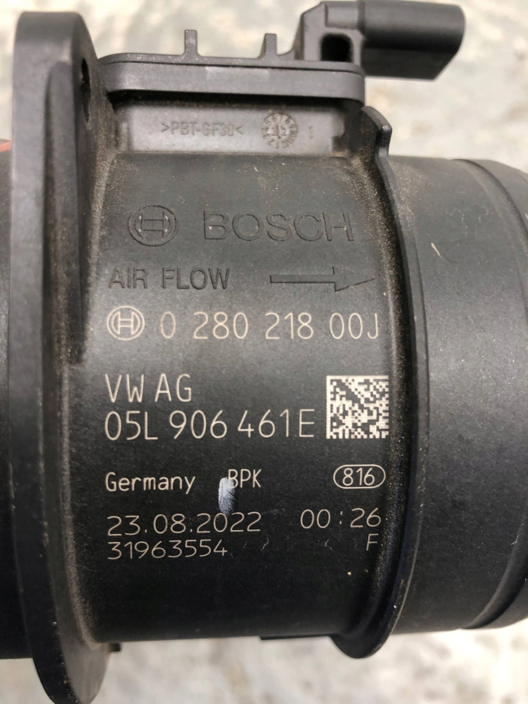 Luftmassenmesser VW AUDI 05L906461E