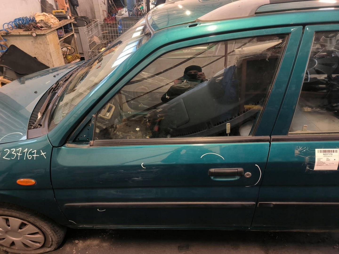 door left front green MAZDA DEMIO and