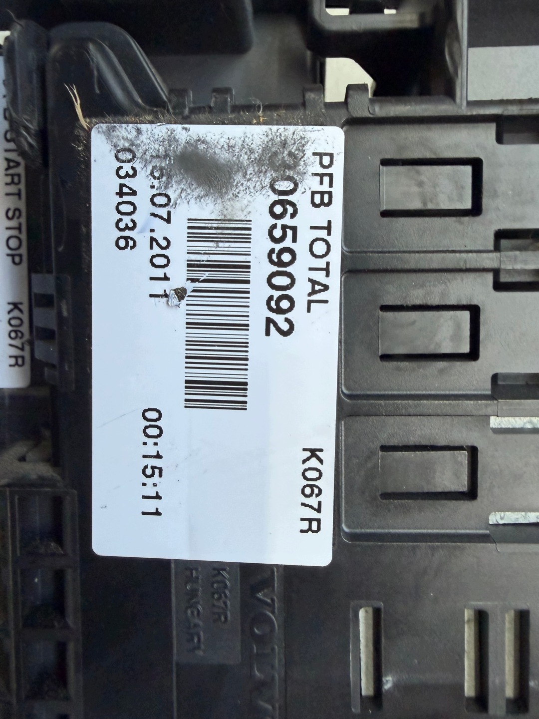 modulo fusibili START STOP VOLVO V60 e S60 II 30659092