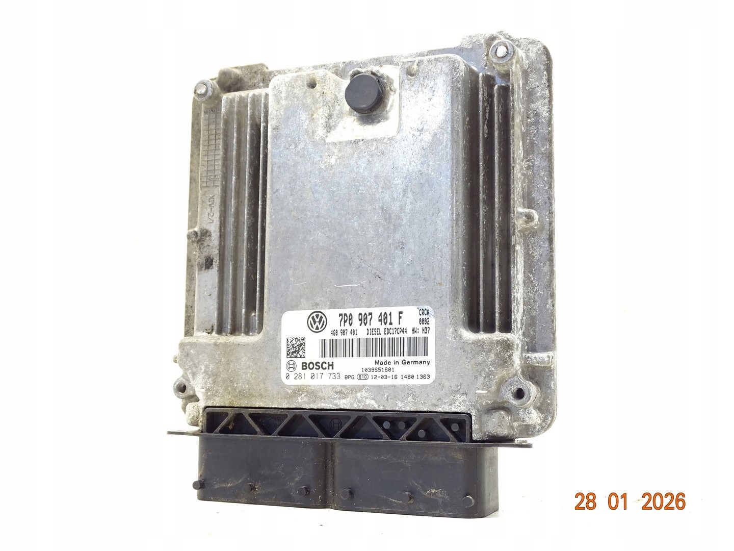 computer control unit of the engine VW TOUAREG II 7P TDI 7P0907401F