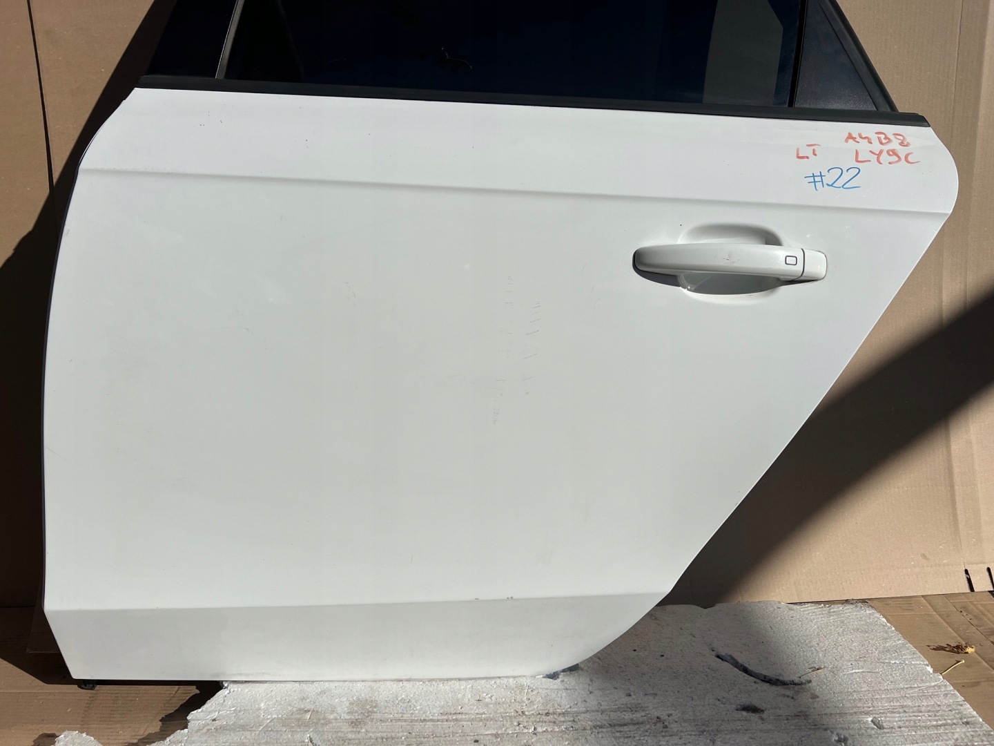 AUDI A4 B8 sedan door left rear. left rear part LY9C