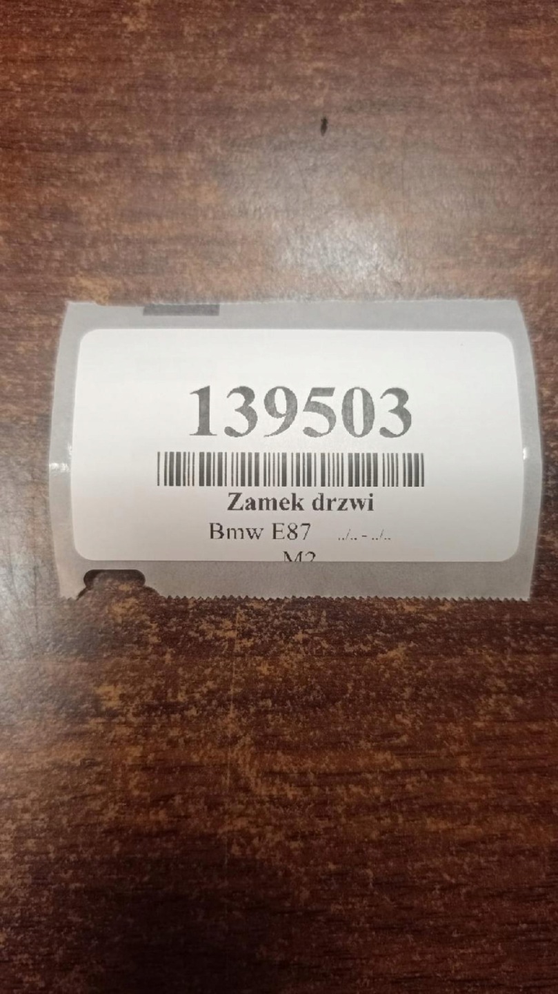 BMW E87 lock door right rear part 7167076