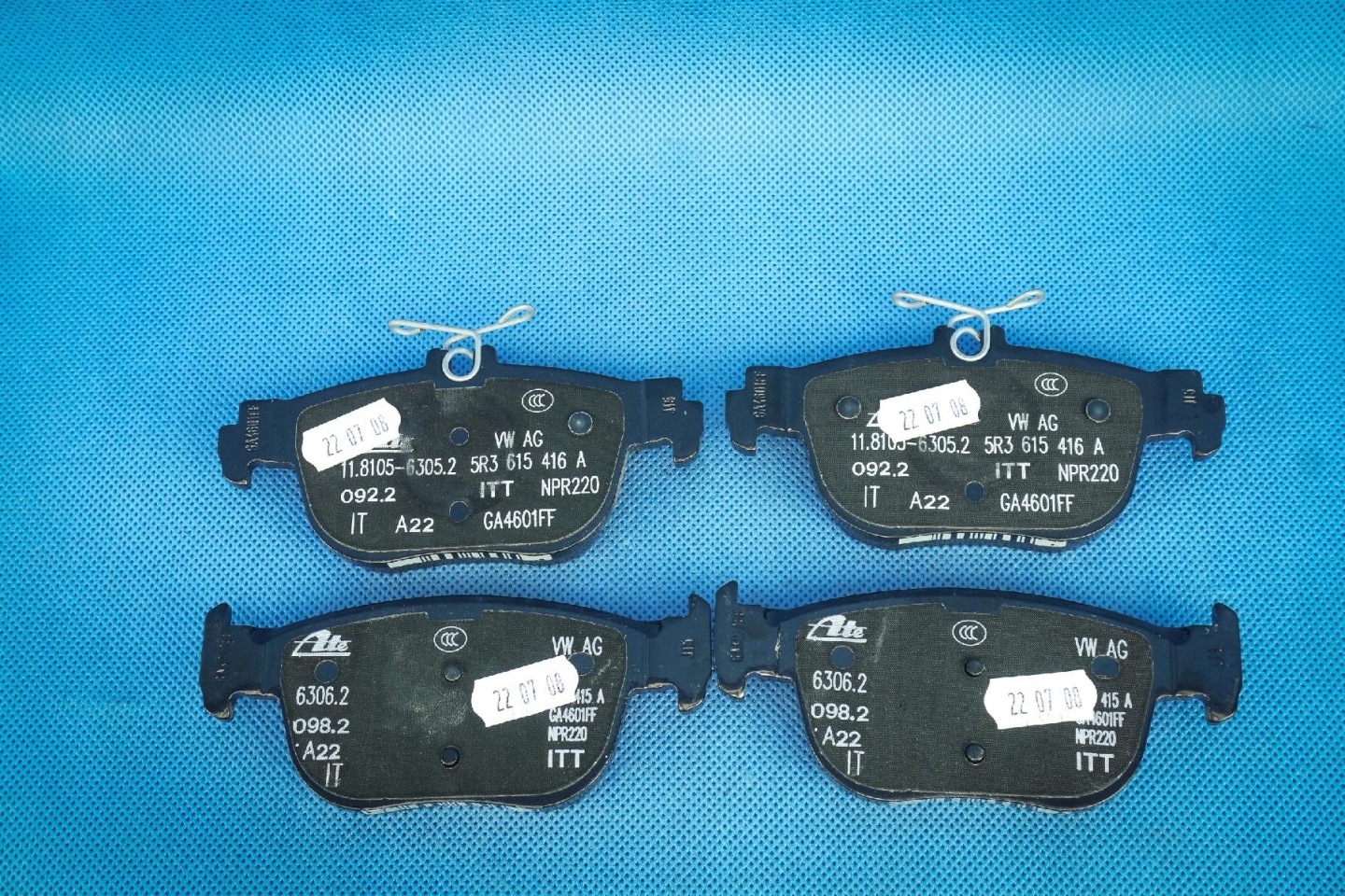plates Audi A3 8Y Golf 8 5WA698451G