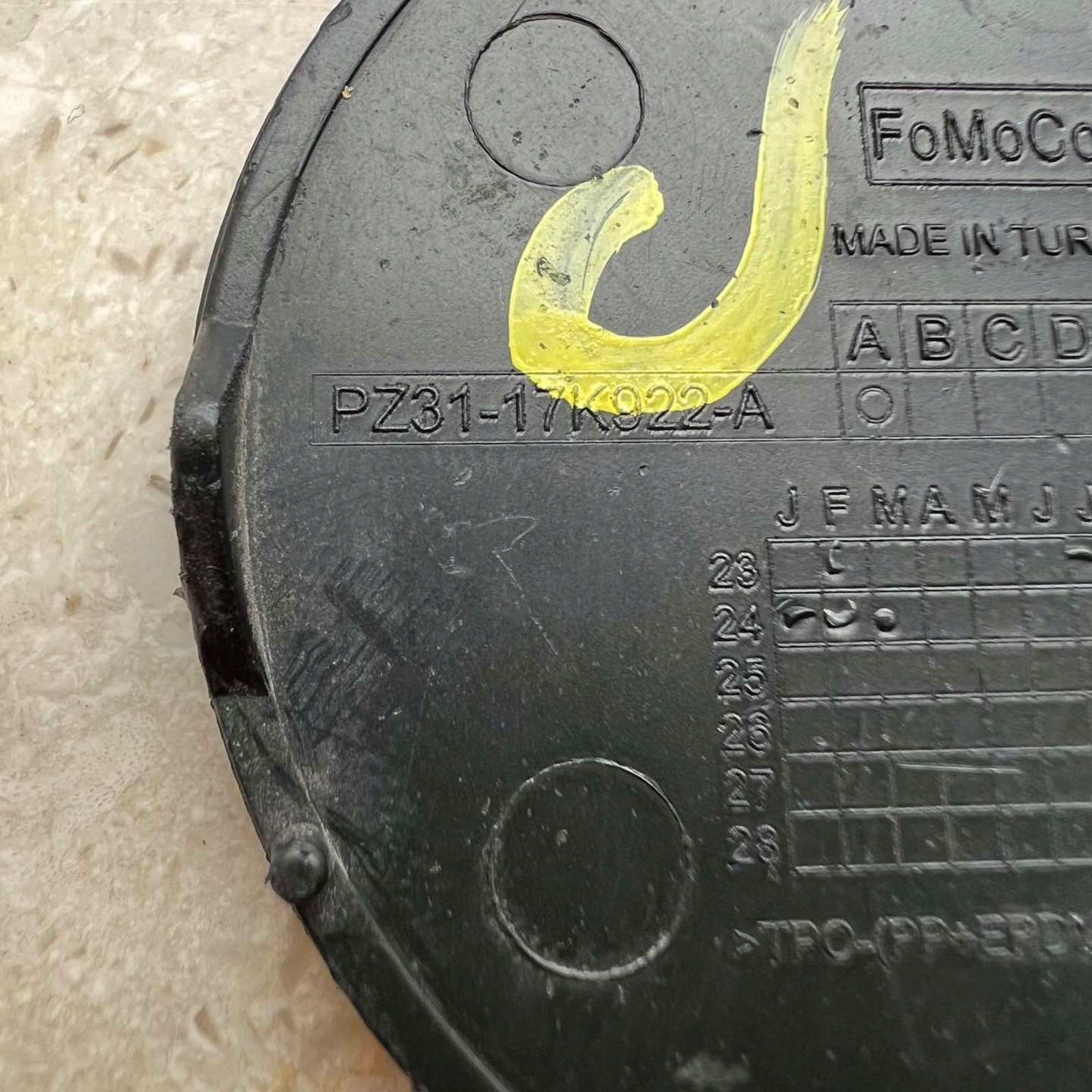 FORD TRANSIT CUSTOM II 2023- towing hook cap towing bumper rear part PZ3117K922A