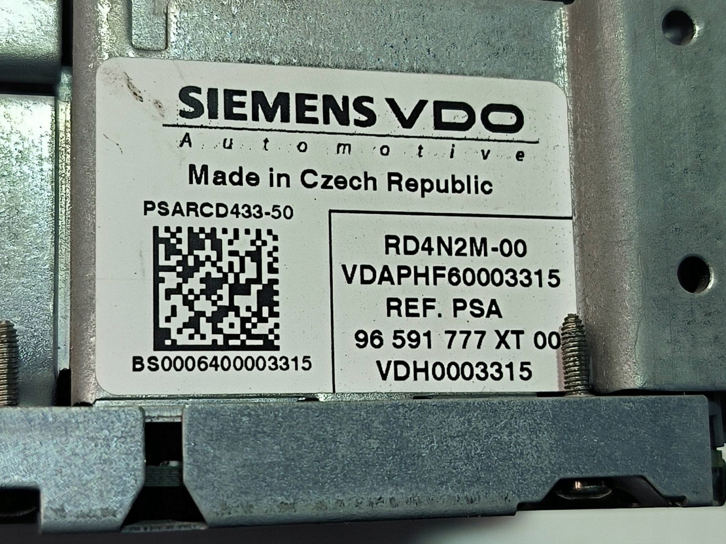 RADIO 96591777XT CITROEN C4 Picasso e