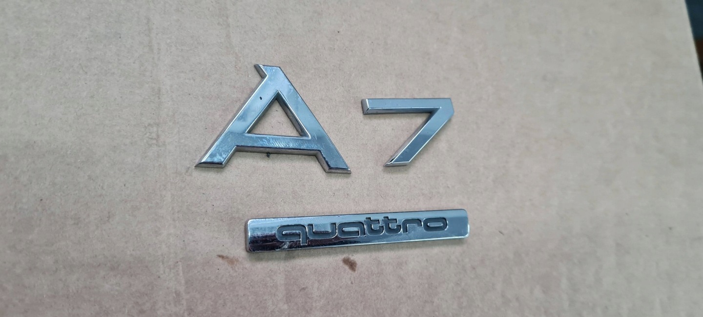 A7 4G EMBLEMAT logo NAPIS bonnet boot rear part A7 QUATTRO