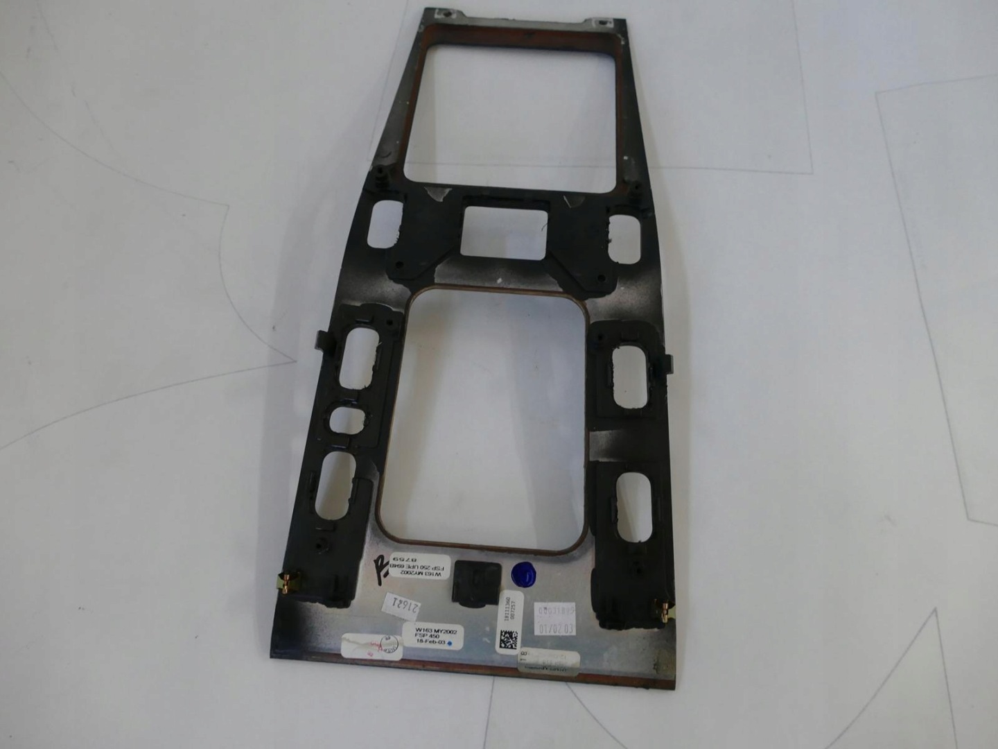 MERCEDES ML W163 PANEL châssis du levier de vitesse DEKOR couverture W163MY2002