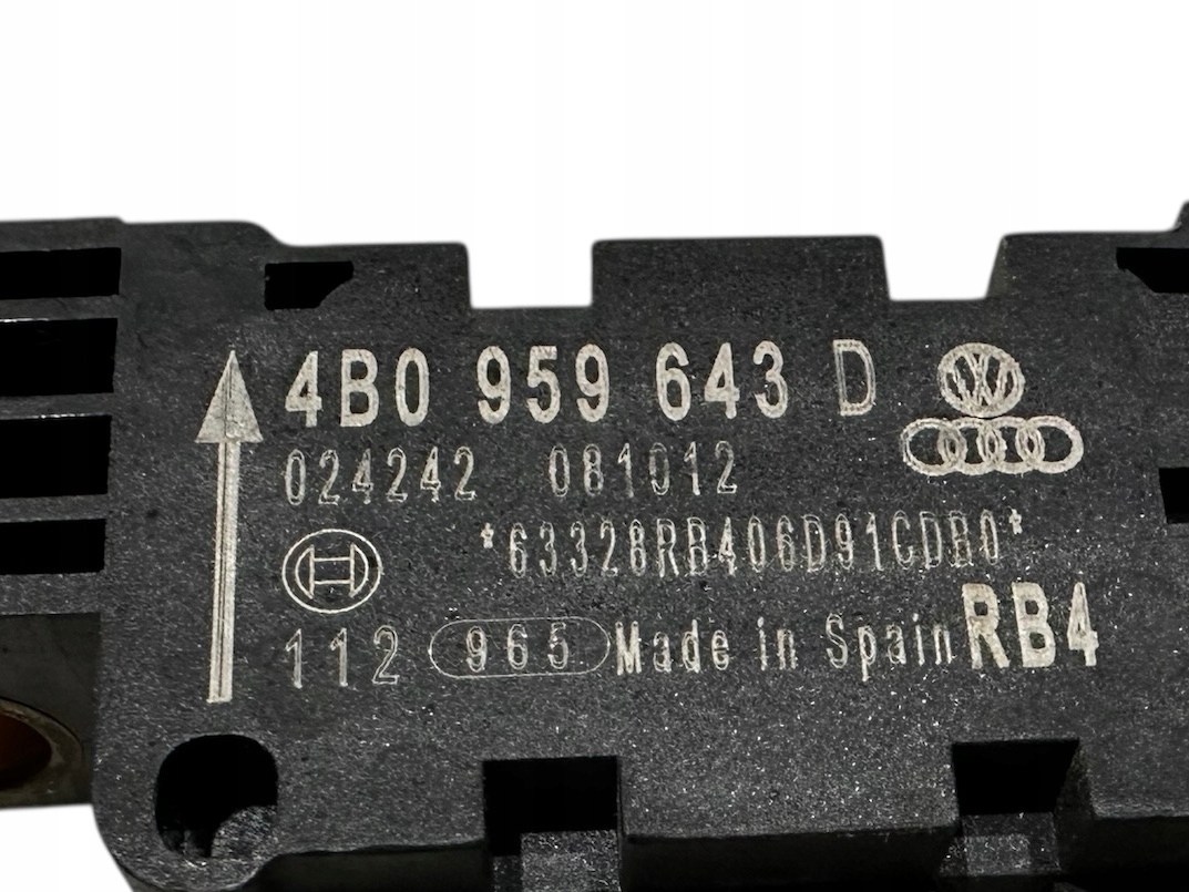 BENTLEY AUDI Crashsensor Drucksensor zderzenia impact 4B0959643D