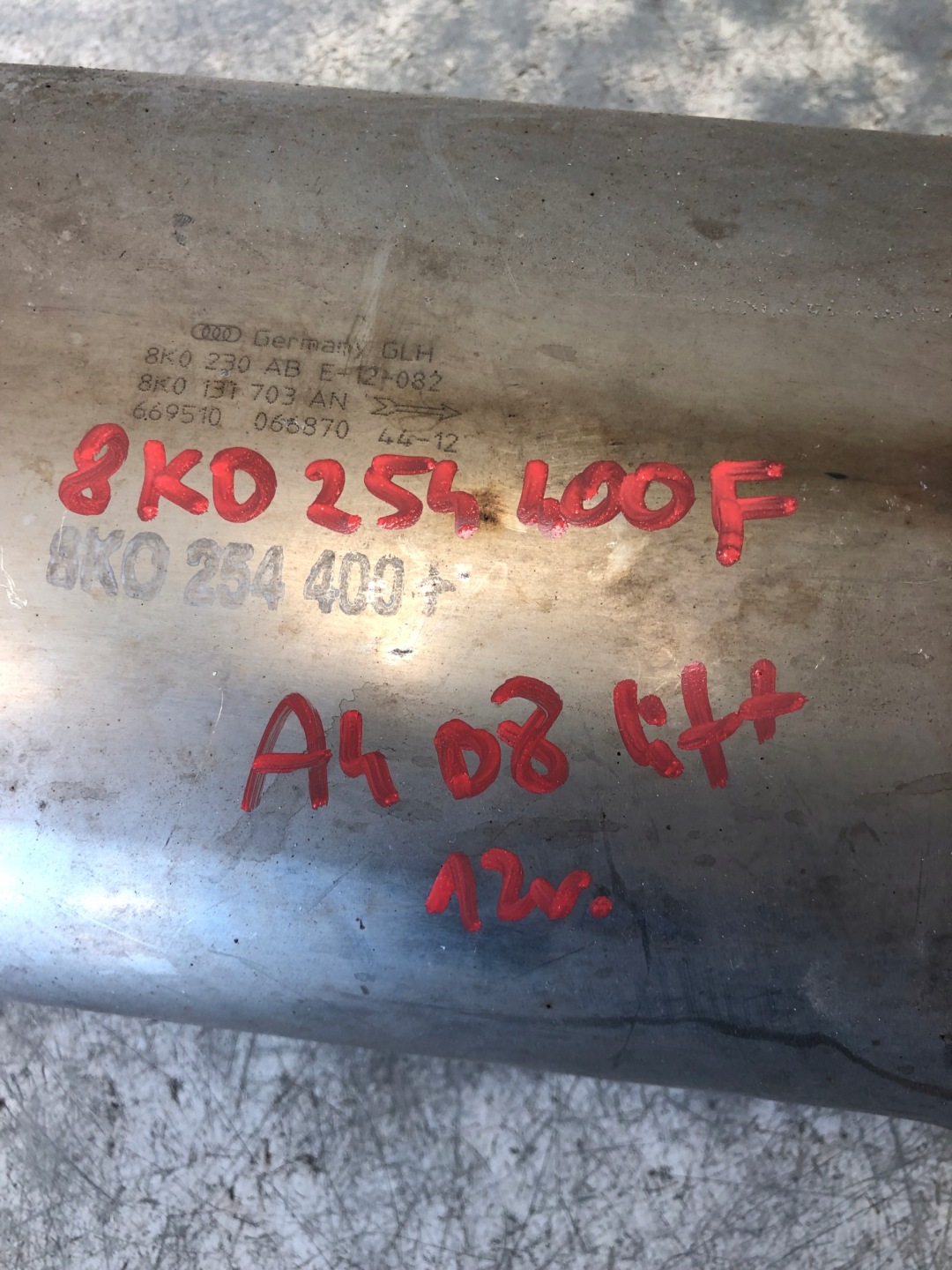 catalyst DPF AUDI A4 B8 LIFT 8K0254400F