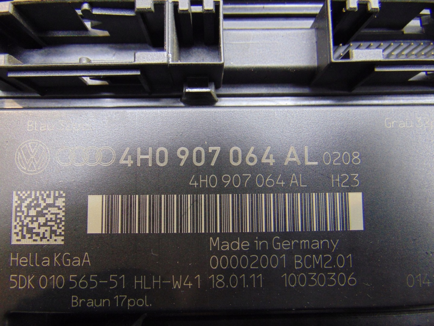 module control unit KOMFORTU VW TOUAREG 7P 4H0907064AL