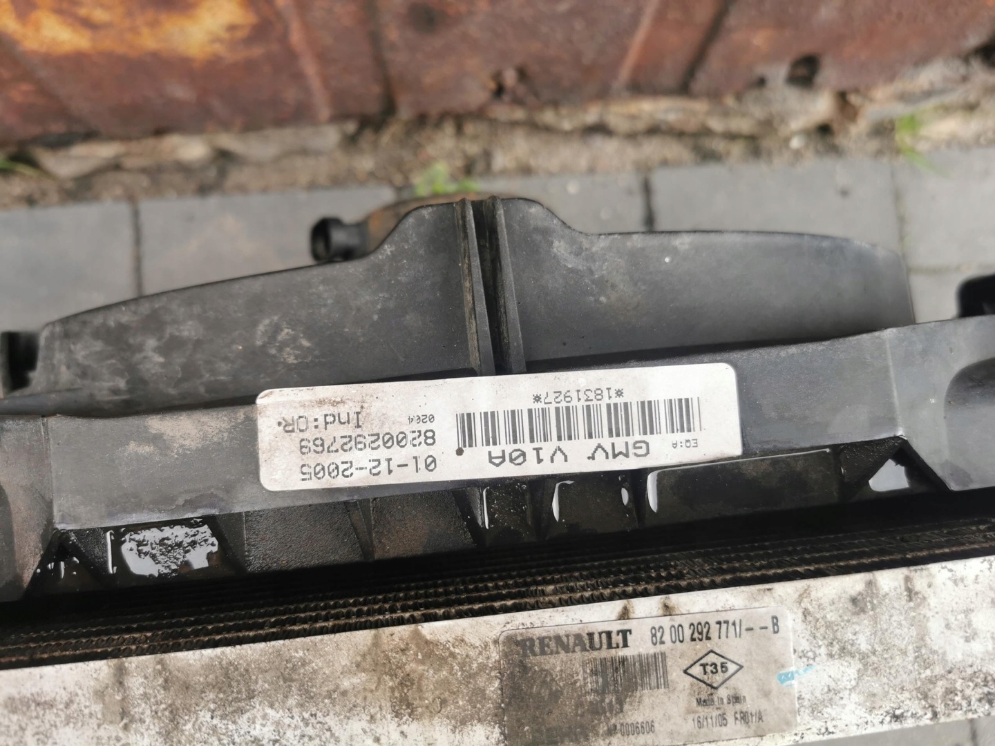 chladič ventilátor RENAULT LAGUNA II 1.9 DCI