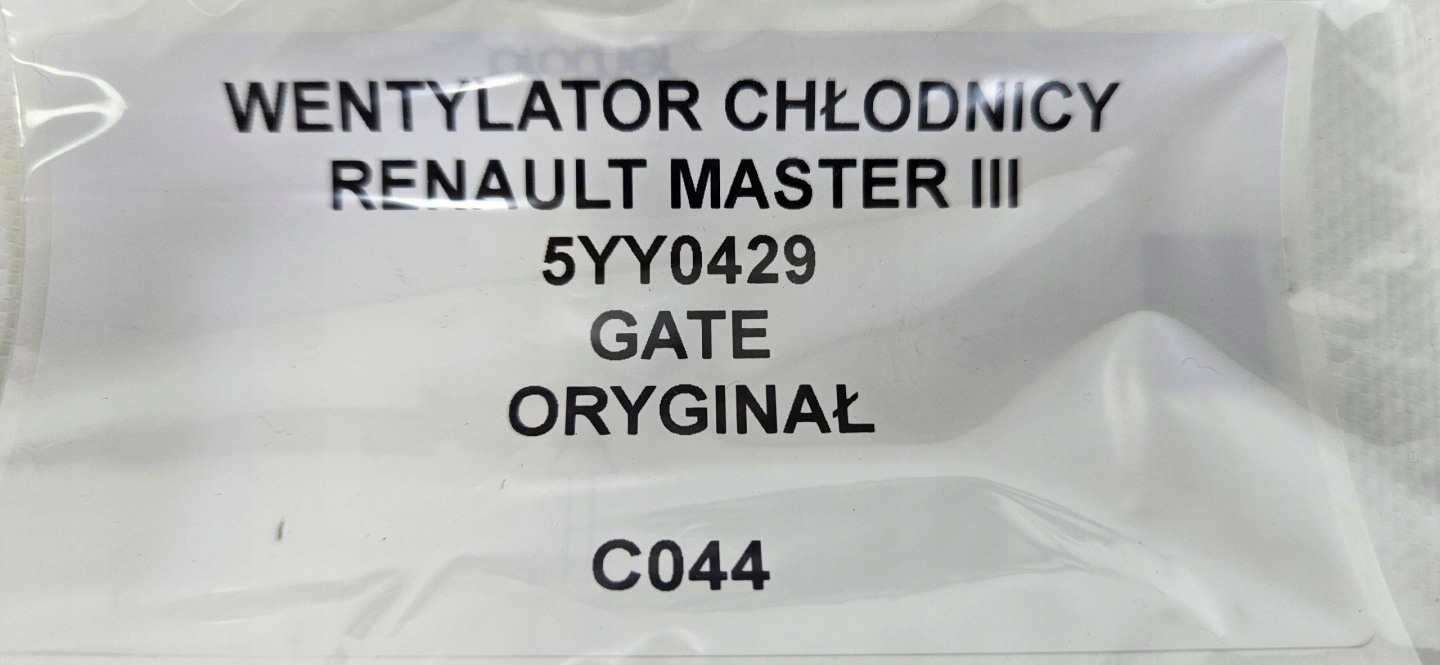 ventilátor chladiče RENAULT MASTER III 5YY0429