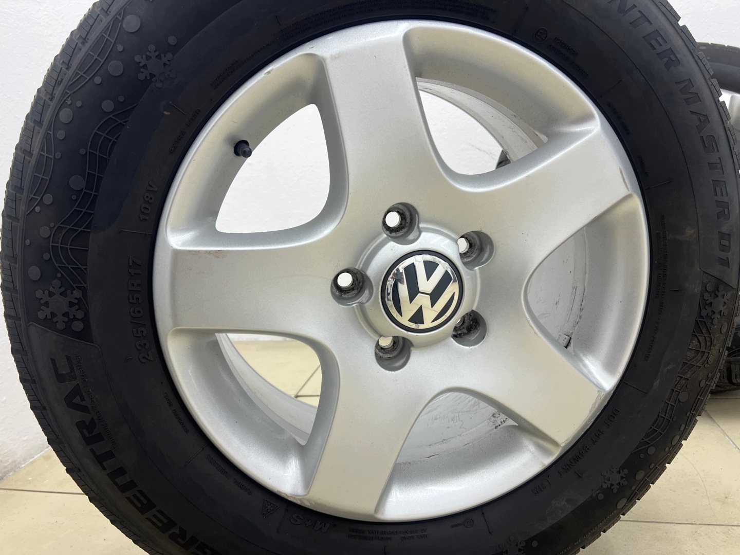 VW TOUAREG felgen reifen räder 17 cali + reifen winter 2025R 7.5MM 7L6601025B 7.5J ET55